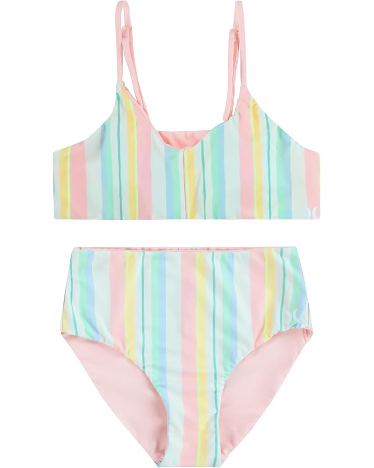 6pm Hurley Kids Reversible Triangle Bikini (Big Kid)