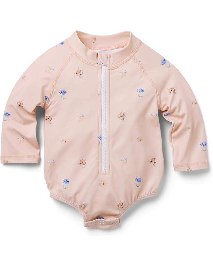 6pm Janie and Jack Floral Zip Up Swimsuit (Infant)