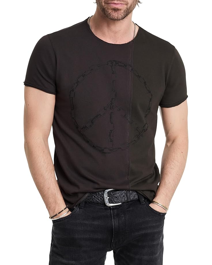 John Varvatos Chain Peace Tee KG6715W24 Men's