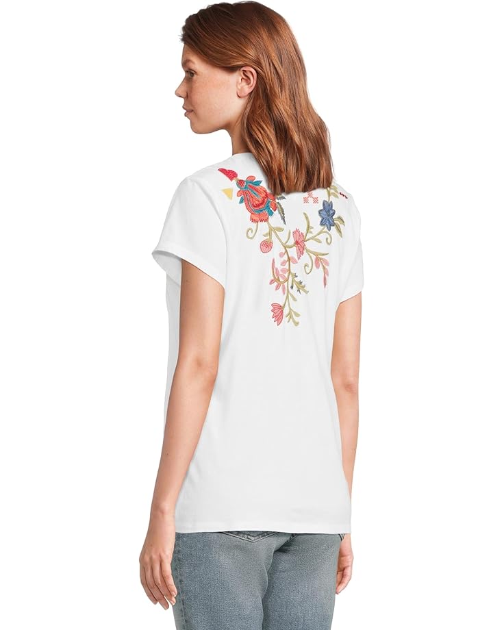 6pm Johnny Was Button Neck Tee Women's