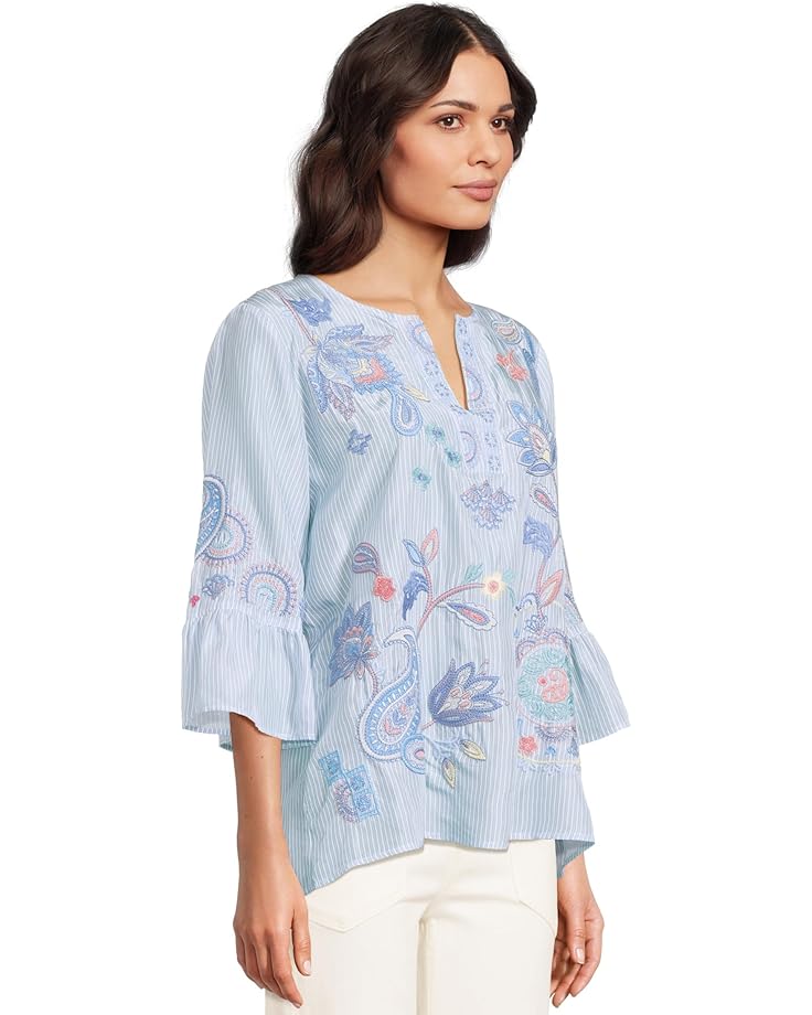 Johnny Was Ruffle Sleeve Blouse Women's