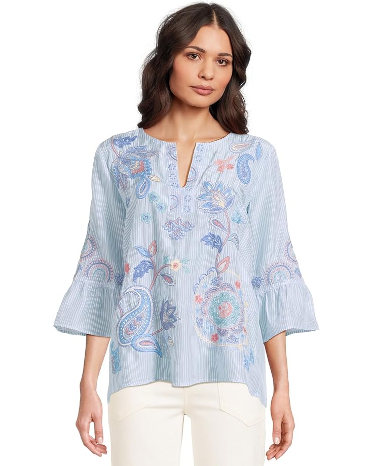 Johnny Was Ruffle Sleeve Blouse Women's