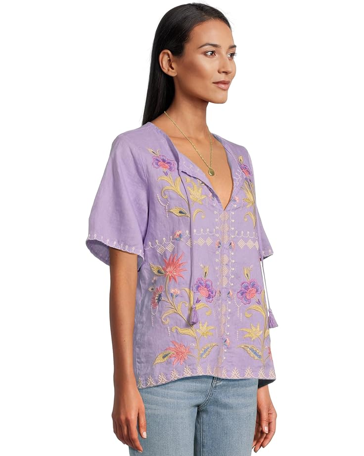 6pm Johnny Was Ruffle Sleeve Field Blouse Women's