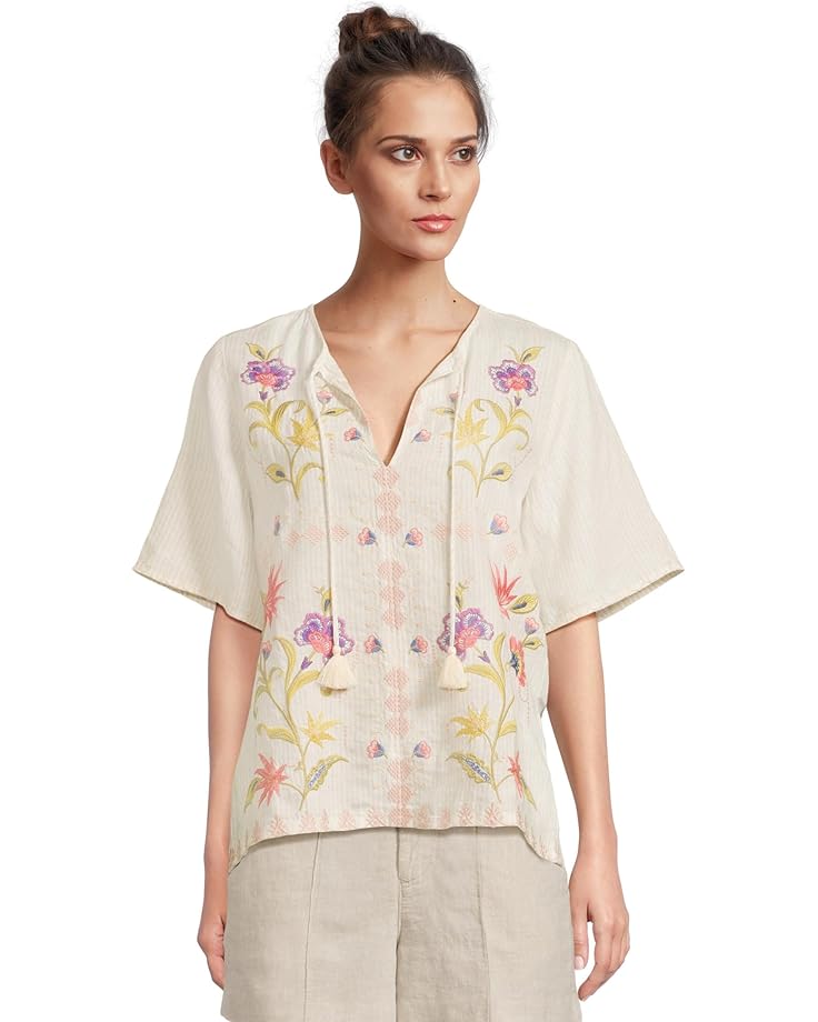 6pm Johnny Was Ruffle Sleeve Field Blouse Women's