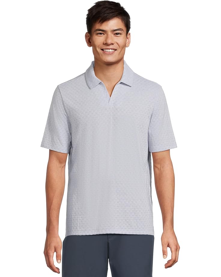 6pm Johnston & Murphy Basket Weave V-Neck Polo Men's
