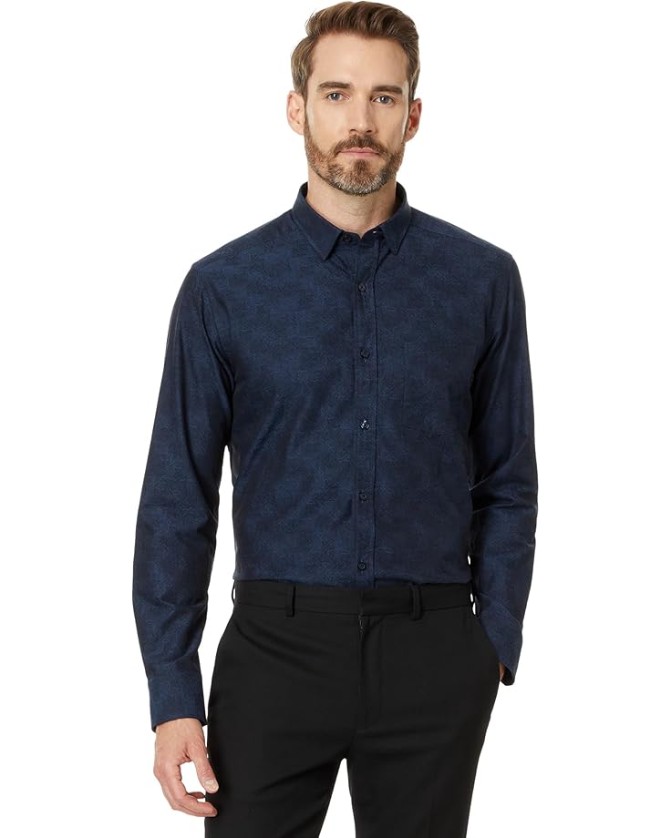 Johnston & Murphy Jacquard Airplane Shirt Men's