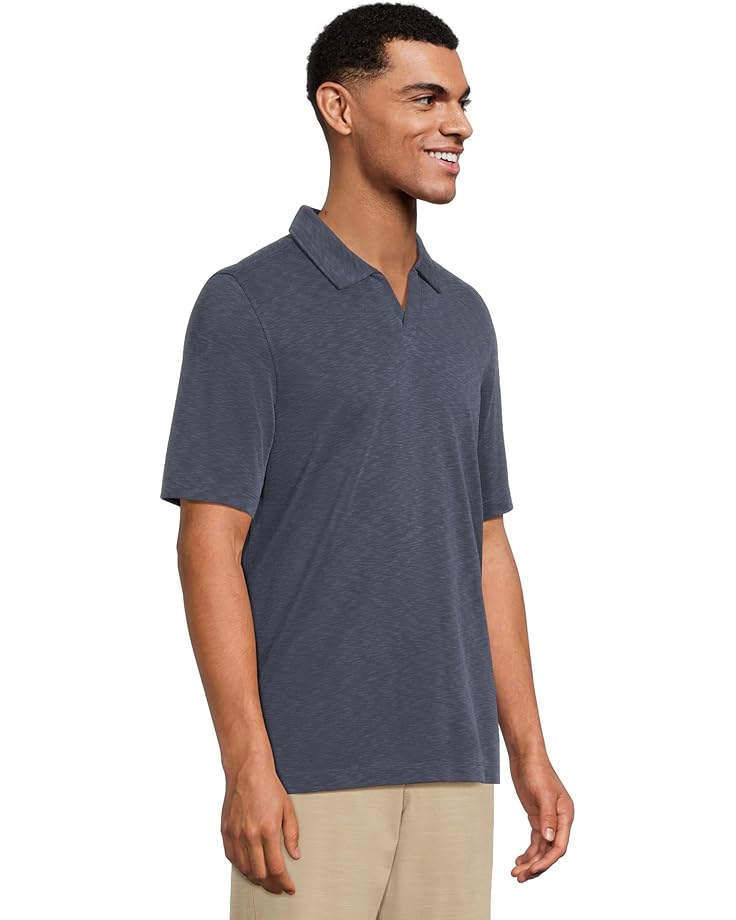 6pm Johnston & Murphy Vintage Slub V-Neck Polo Men's