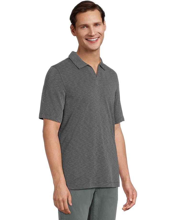 6pm Johnston & Murphy Vintage Slub V-Neck Polo Men's