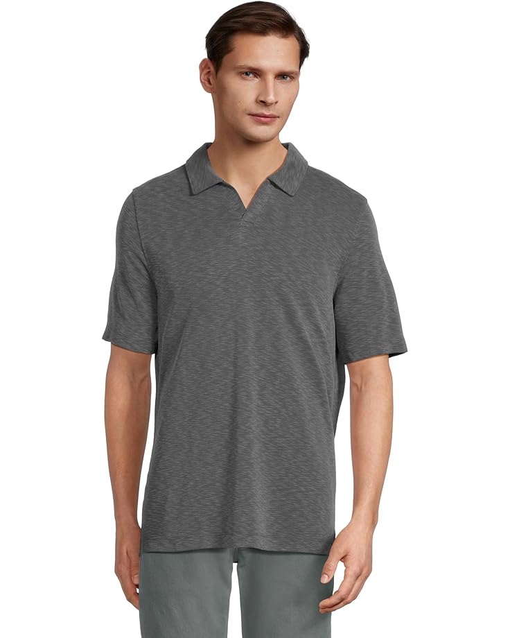 6pm Johnston & Murphy Vintage Slub V-Neck Polo Men's