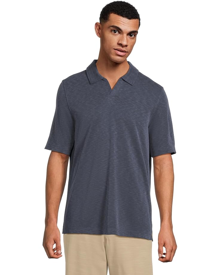 6pm Johnston & Murphy Vintage Slub V-Neck Polo Men's