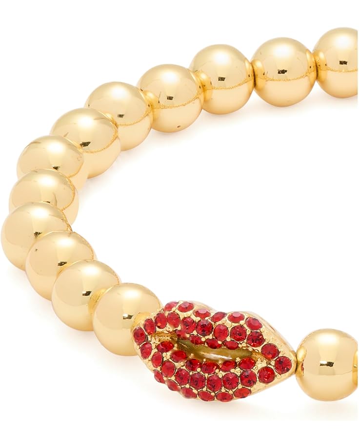 6pm Kate Spade New York Lip Charm Stretch Bracelet