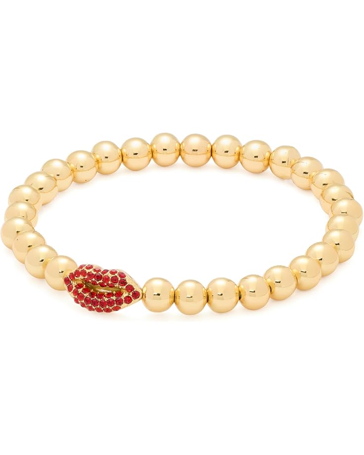 6pm Kate Spade New York Lip Charm Stretch Bracelet