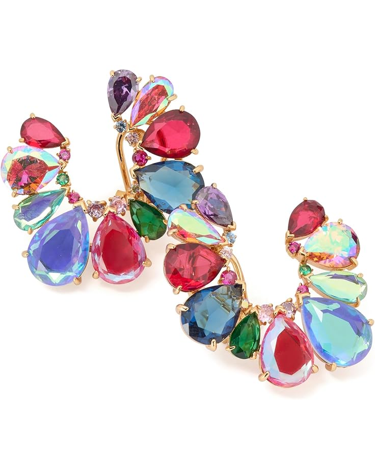 6pm Kate Spade New York Shine Me Up Fan Hoops