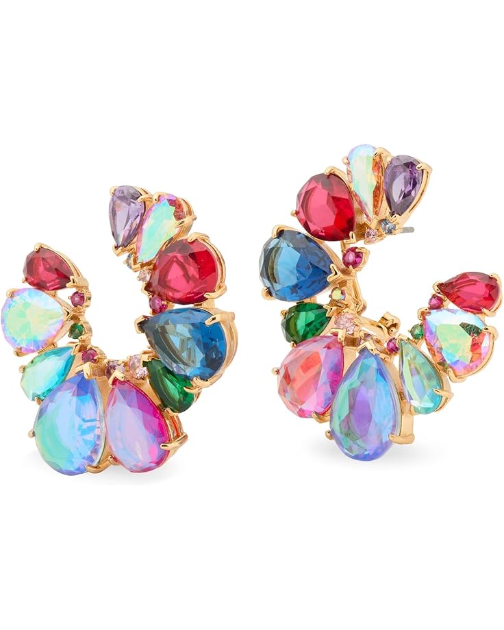 6pm Kate Spade New York Shine Me Up Fan Hoops