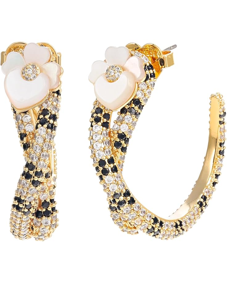 6pm Kate Spade New York Shining Snake Hoops