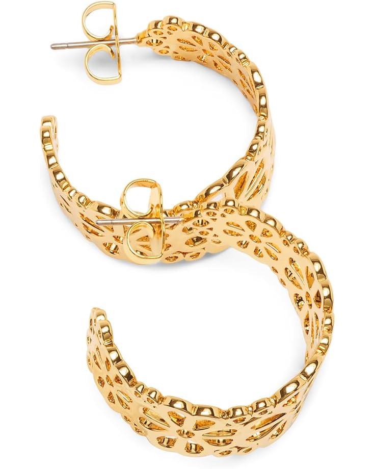 6pm Kate Spade New York Spade Flower Lace Hoops