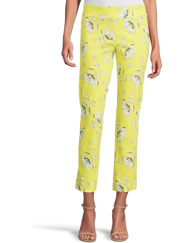 Krazy Larry Pull on Ankle Women's Lime Flowers