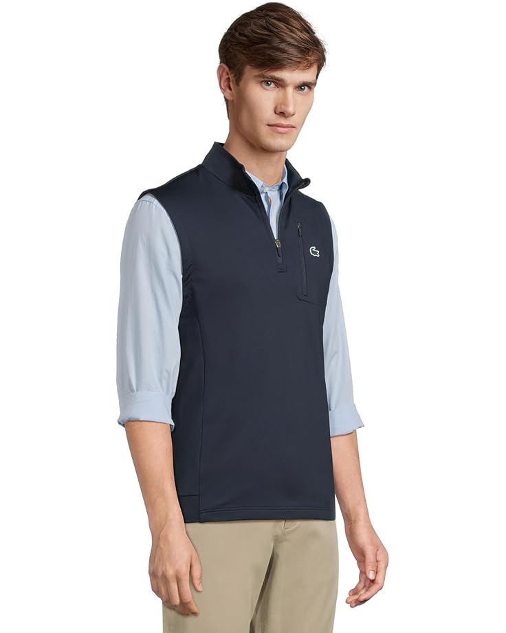 6pm Lacoste Sleeveless Quarter Zip Sweater Men's