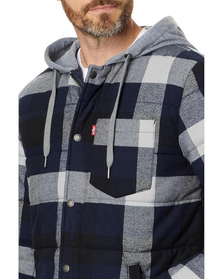 Levi's® Cotton Plaid Quilted Puffer Men's