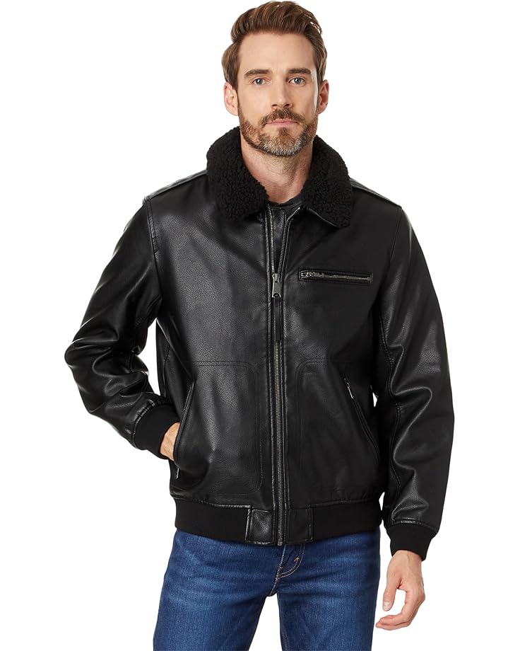 Levi's® Faux Leather Bomber Jacket Men's
