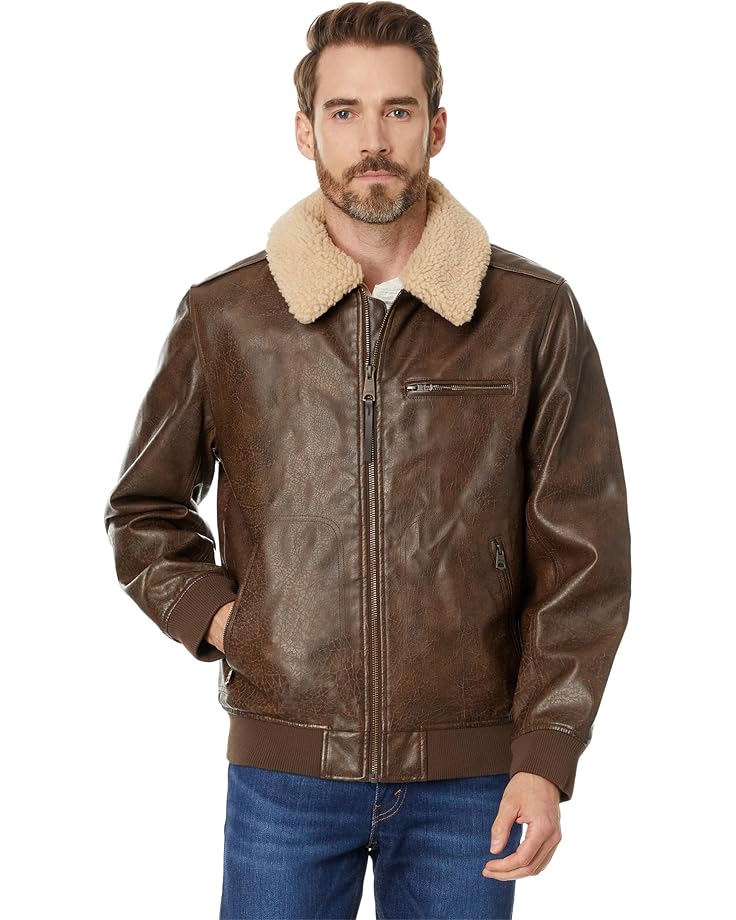 Levi's® Faux Leather Bomber Jacket Men's