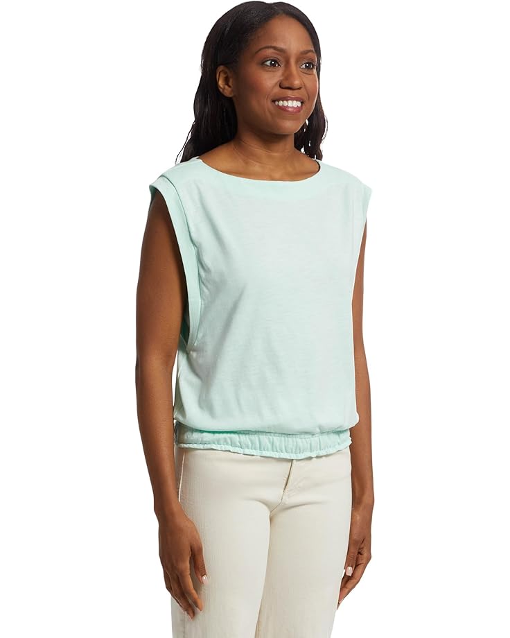 Lilla P Elastic Hem Boatneck Top Women's