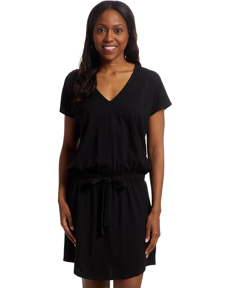 Lilla P Elastic Waist V-neck Dress Women's