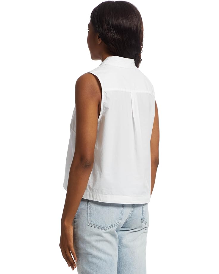 Lilla P Eyelet Collar Sleeveless Shirt Women's