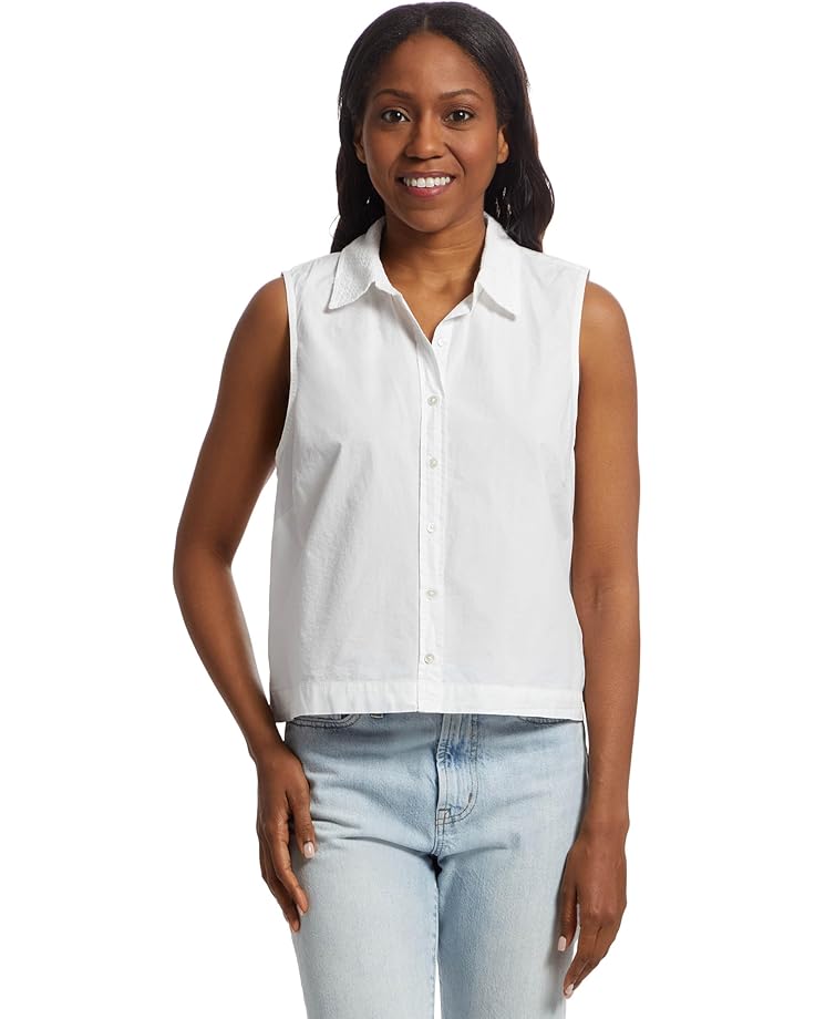 Lilla P Eyelet Collar Sleeveless Shirt Women's