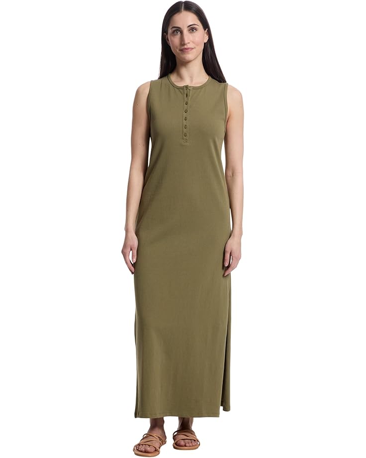 Lilla P Henley Maxi Dress Women's