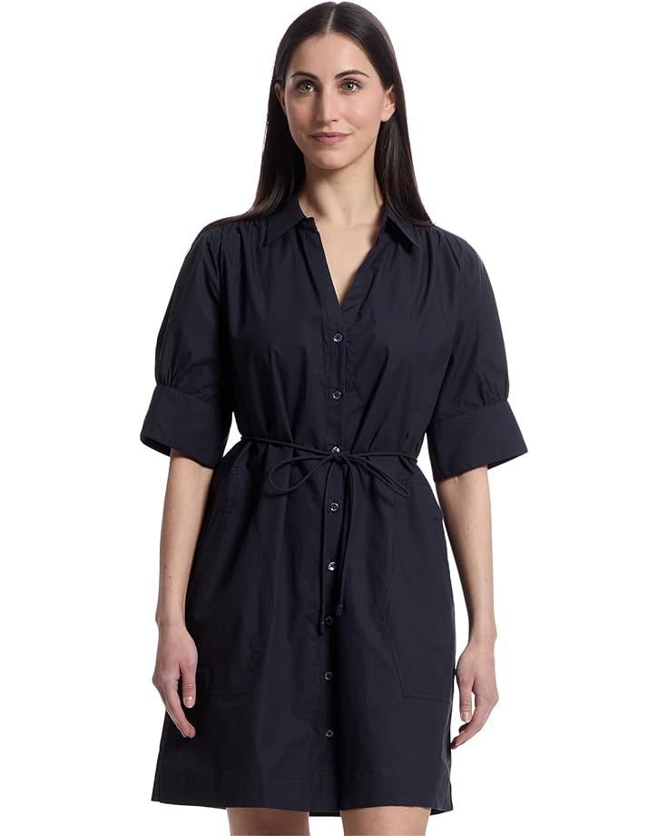 Lilla P Shirred Sleeve Shirt Dress Women's