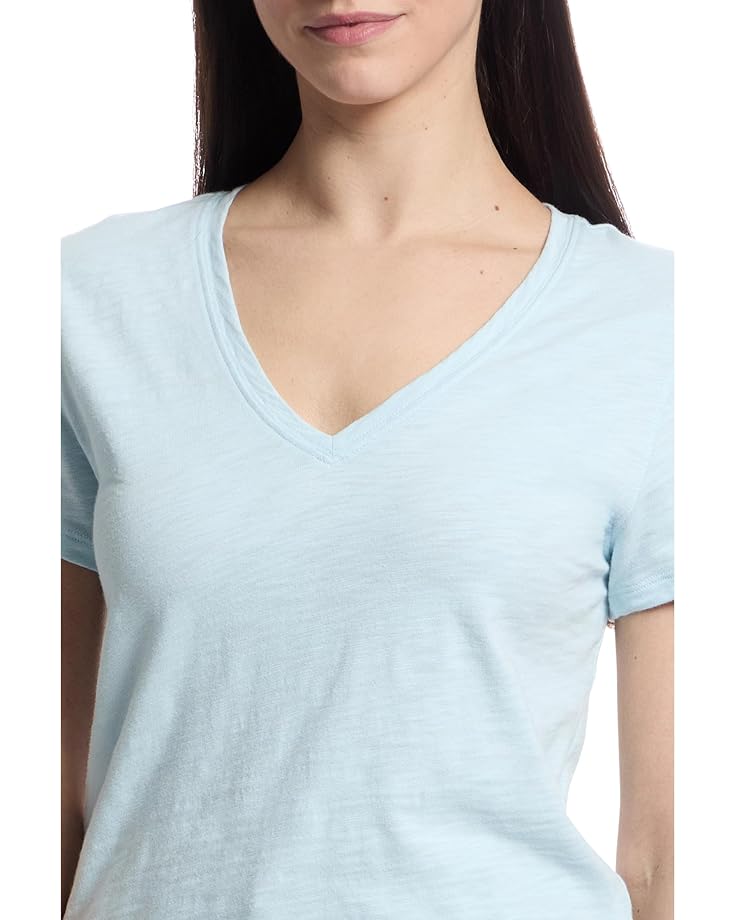Lilla P Short Sleeve Back Seam V-Neck Women's