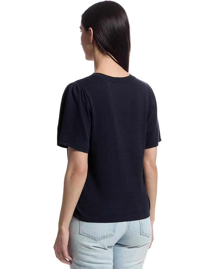 Lilla P Short Sleeve V-neck Sweater Women's