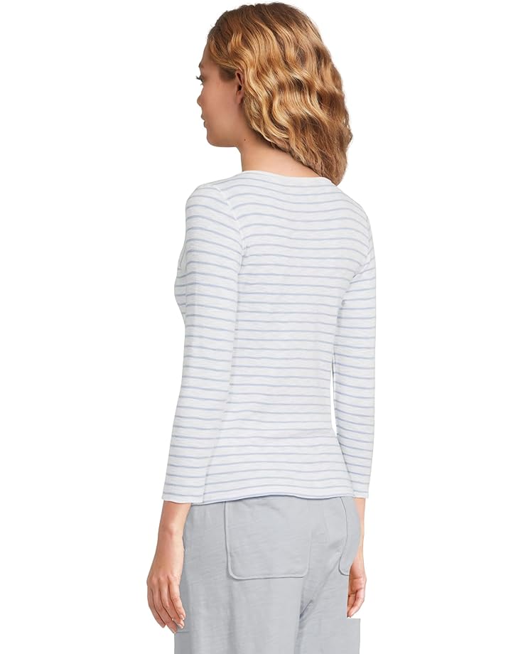 6pm Lilla P Striped 3/4 Sleeve Boatneck Women's