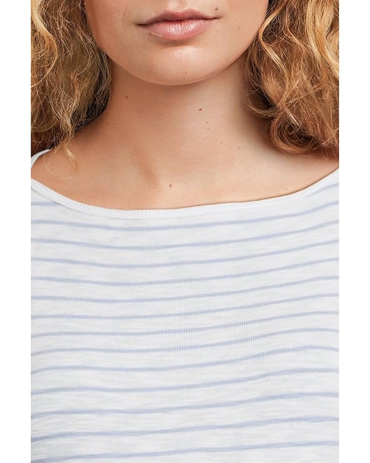 6pm Lilla P Striped 3/4 Sleeve Boatneck Women's