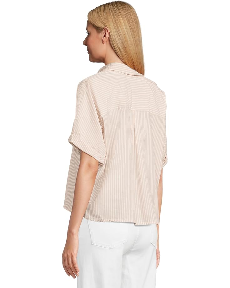 6pm Lilla P Striped Boxy Button Down Women's