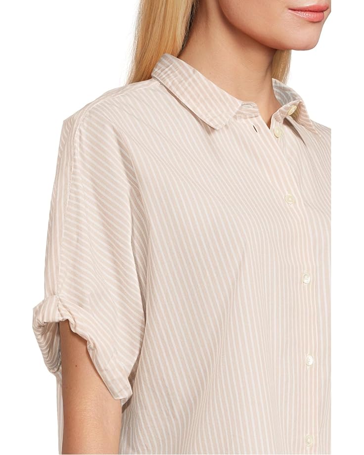 6pm Lilla P Striped Boxy Button Down Women's