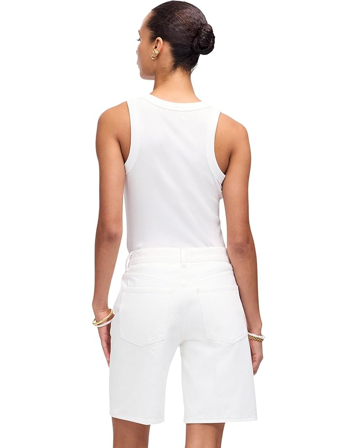 6pm Madewell Bermuda Shorts In Pure White Women's