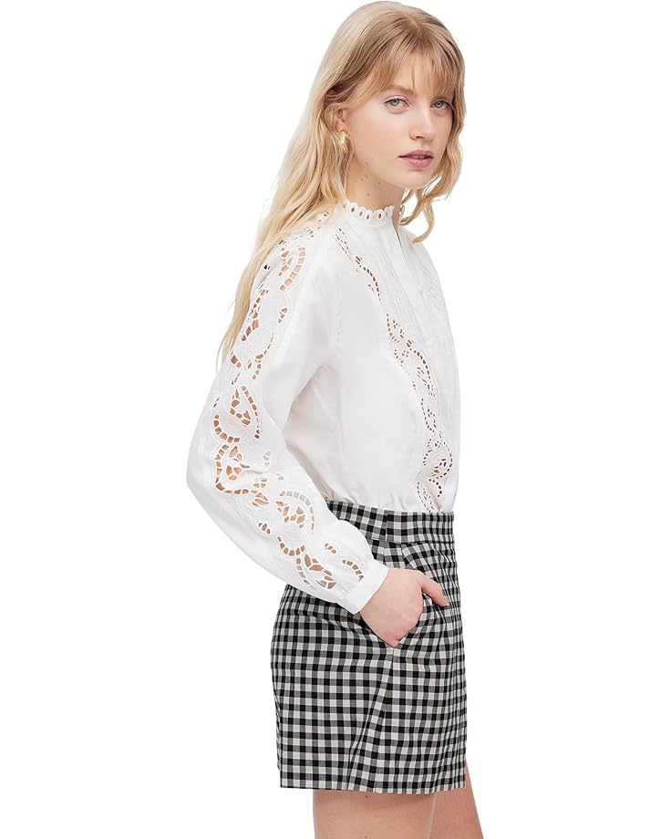 Madewell Gingham Mini Skort Women's True Black