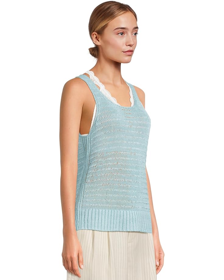 6pm Madewell Linen Vera Scoop Tank Women's