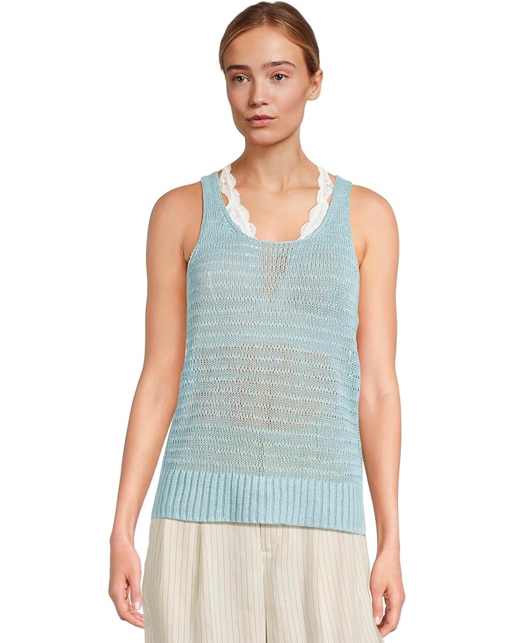 6pm Madewell Linen Vera Scoop Tank Women's
