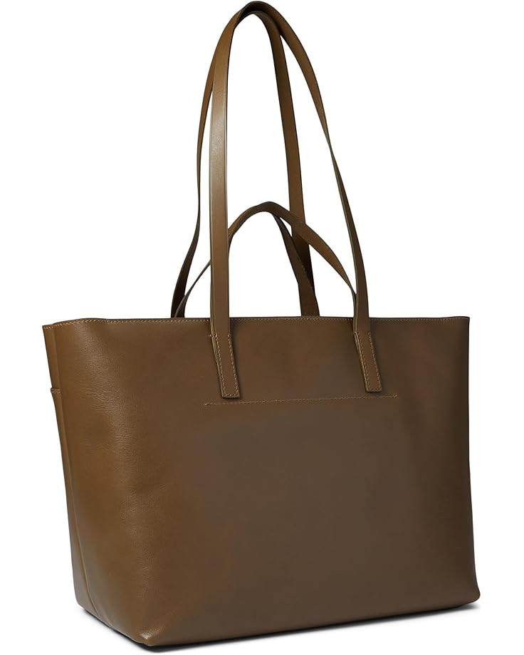 6pm Madewell The Zip-Top Essential Tote In Leather