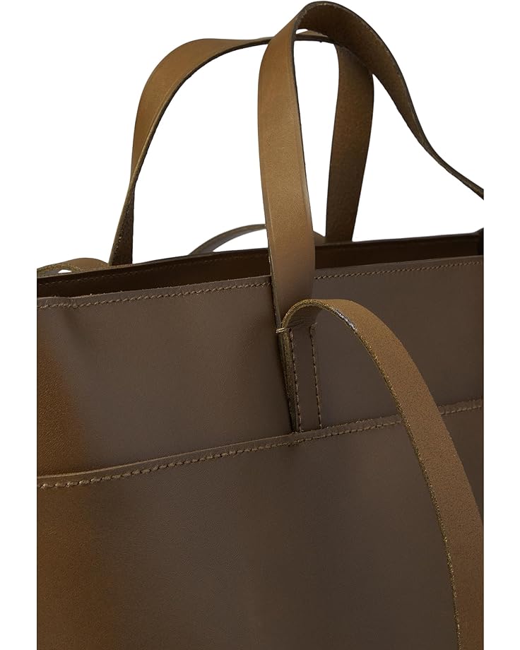6pm Madewell The Zip-Top Essential Tote In Leather