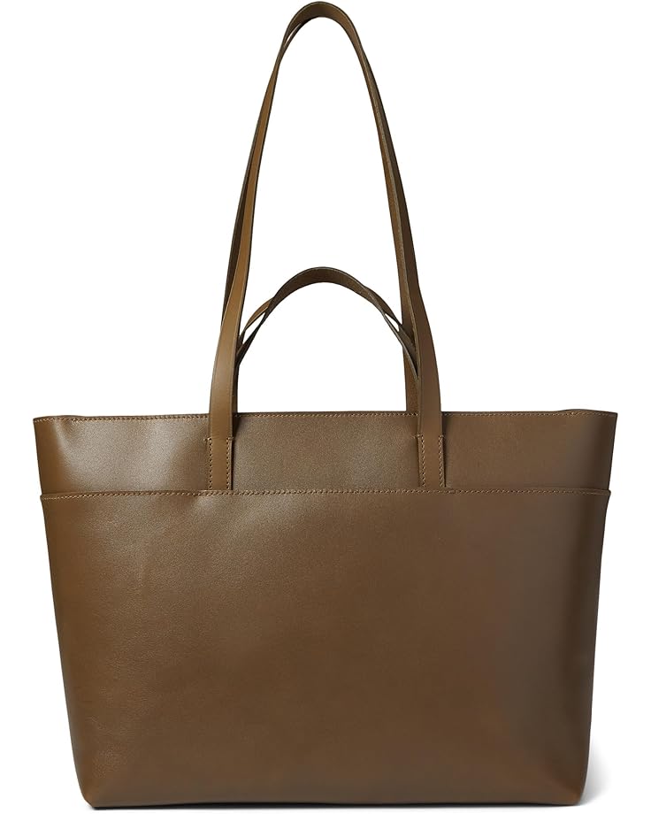 6pm Madewell The Zip-Top Essential Tote in Leather