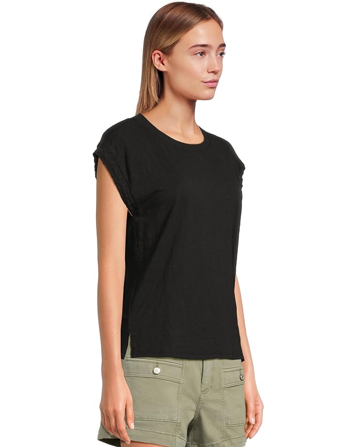 6pm Mod-o-doc Cap Sleeve Mix Media Tee Women's