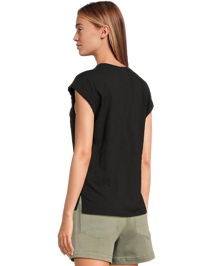 6pm Mod-o-doc Cap Sleeve Mix Media Tee Women's