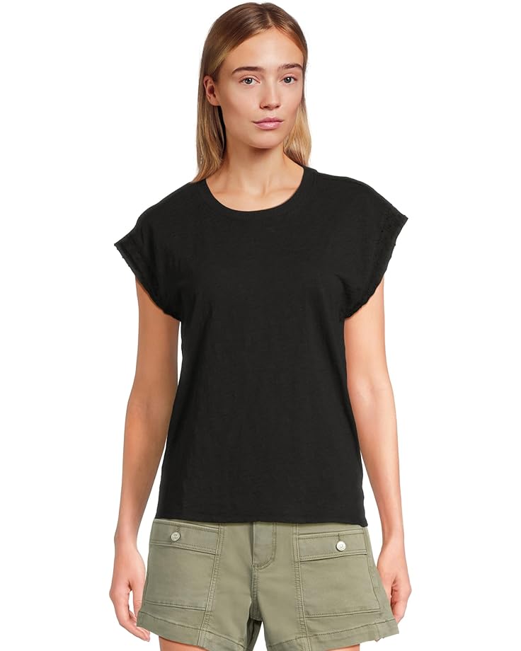 6pm Mod-o-doc Cap Sleeve Mix Media Tee Women's