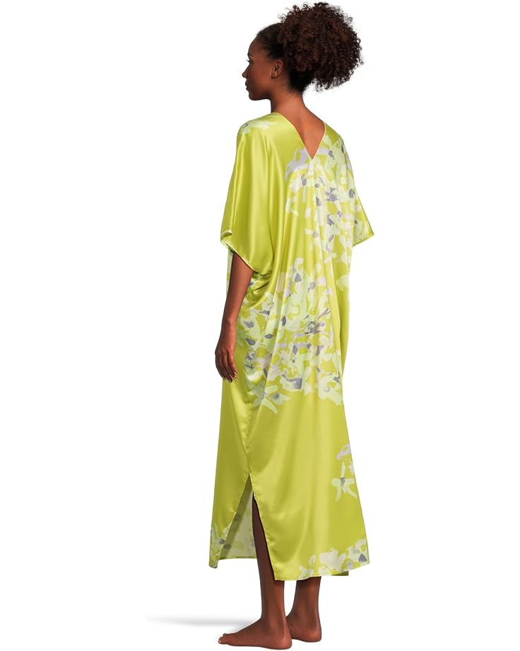Natori Sumi-E Caftan Women's Chartreuse