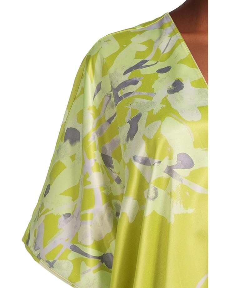 Natori Sumi-E Caftan Women's Chartreuse