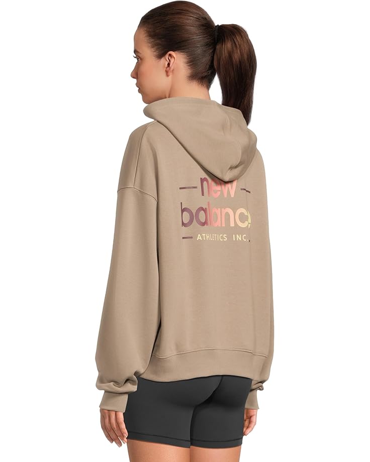 New Balance Multi Color Logo Hoodie Women's
